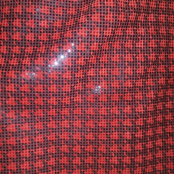 Irka Red/ Black Pencil Skirt - Picture 2 of 4